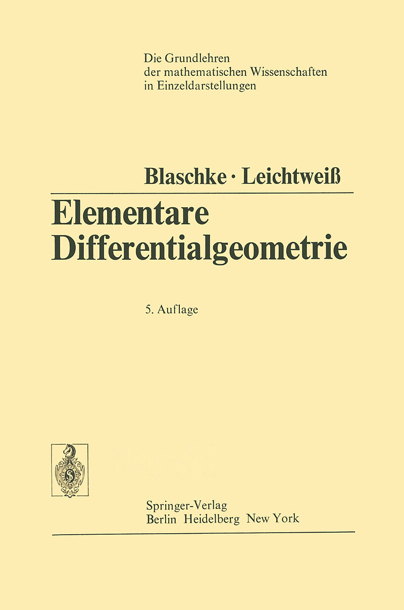 Elementare Differentialgeometrie