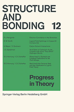 Kartonierter Einband Progress in Theory von P. V. Herigonte, D. W. Smith, U. Mayer
