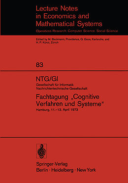 Kartonierter Einband NTG/GI Gesellschaft für Informatik Nachrichtentechnische Gesellschaft. Fachtagung Cognitive Verfahren und Systeme von 