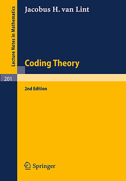 Kartonierter Einband Coding Theory von J. H. Van Lint