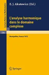 Kartonierter Einband L'Analyse Harmonique dans le Domaine Complexe von 