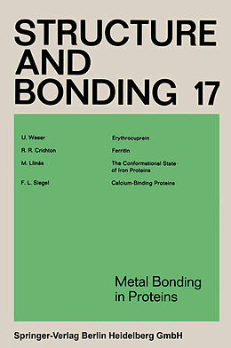 Kartonierter Einband Metal Bonding in Proteins von Xue Duan, Lutz H. Gade, Gerard Parkin