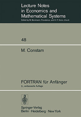 Kartonierter Einband FORTRAN für Anfänger von Martin Constam