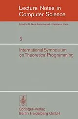 Kartonierter Einband International Symposium on Theoretical Programming von