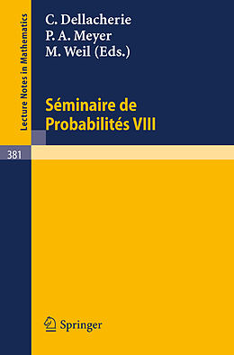 Kartonierter Einband Séminaire de Probabilités VIII von 