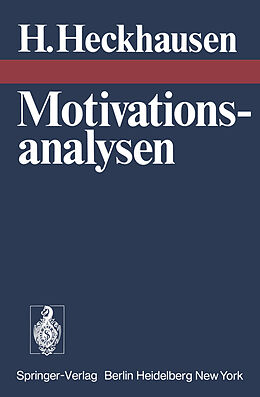 Kartonierter Einband Motivationsanalysen von H. Heckhausen