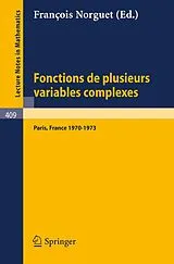 Kartonierter Einband Fonctions de Plusieurs Variables Complexes von 