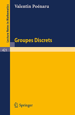 Couverture cartonnée Groupes Discrets de V. Poenaru