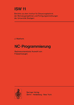 Kartonierter Einband NC-Programmierung von J. Waelkens