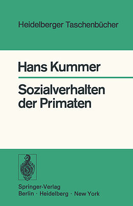 Kartonierter Einband Sozialverhalten der Primaten von H. Kummer