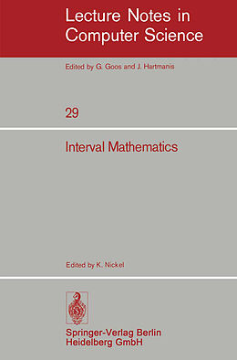 Kartonierter Einband Interval Mathematics von 