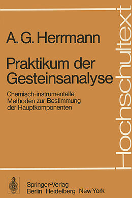 Kartonierter Einband Praktikum der Gesteinsanalyse von A.G. Herrmann