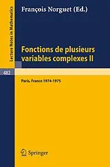 Kartonierter Einband Fonctions de Plusieurs Variables Complexes II von 