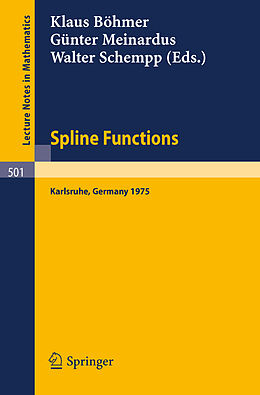 Kartonierter Einband Spline Functions von 