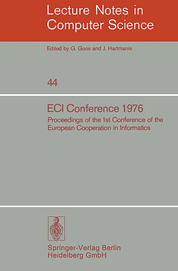 Kartonierter Einband ECI Conference 1976 von 