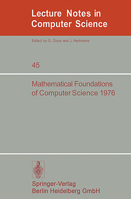 Kartonierter Einband Mathematical Foundations of Computer Science 1976 von 