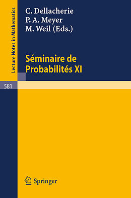 Couverture cartonnée Seminaire de Probabilites XI de 