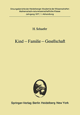 Kartonierter Einband Kind  Familie  Gesellschaft von H. Schaefer