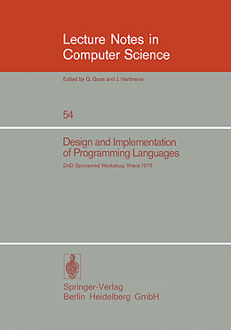 Kartonierter Einband Design and Implementation of Programming Languages von 
