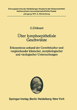 Kartonierter Einband Über lymphoepitheliale Geschwülste von G. Döhnert