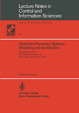 Kartonierter Einband Distributed Parameter Systems: Modelling and Identification von 