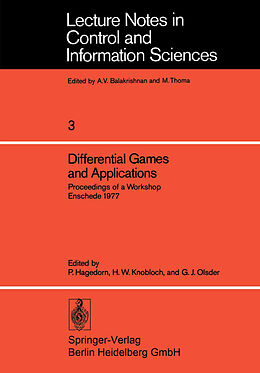 Kartonierter Einband Differential Games and Applications von 