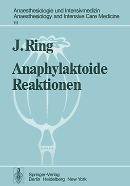Kartonierter Einband Anaphylaktoide Reaktionen von J. Ring