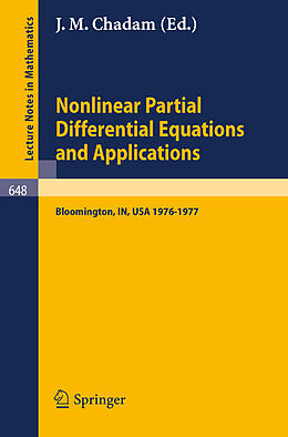Kartonierter Einband Nonlinear Partial Differential Equations and Applications von 