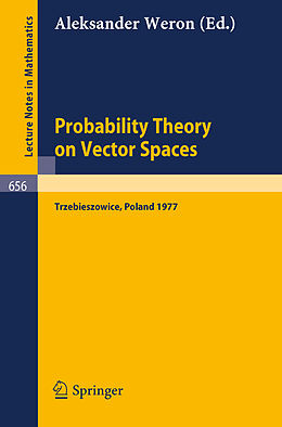Kartonierter Einband Probability Theory on Vector Spaces von 