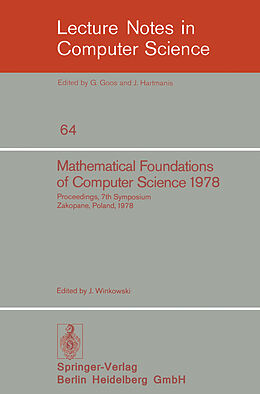 Kartonierter Einband Mathematical Foundations of Computer Science 1978 von 