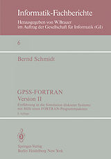 Kartonierter Einband GPSS-FORTRAN, Version II von B. Schmidt
