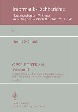 Kartonierter Einband GPSS-FORTRAN, Version II von B. Schmidt