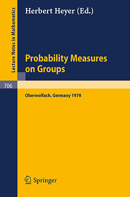Kartonierter Einband Probability Measures on Groups von 