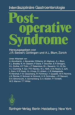Kartonierter Einband Postoperative Syndrome von 