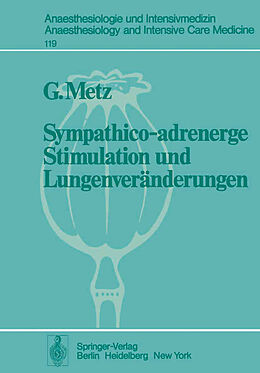 Kartonierter Einband Sympathico-adrenerge Stimulation und Lungenveränderungen von G. de Metz