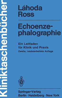 Kartonierter Einband Echoenzephalographie von Frieder Lahoda, Arno Ross
