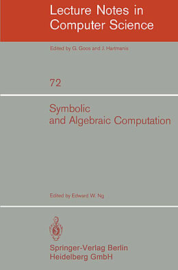 Kartonierter Einband Symbolic and Algebraic Computation von 