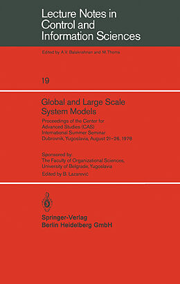 Kartonierter Einband Global and Large Scale System Models von 