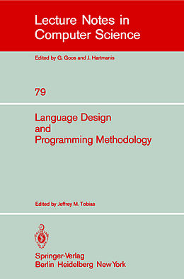 Kartonierter Einband Language Design and Programming Methodology von 