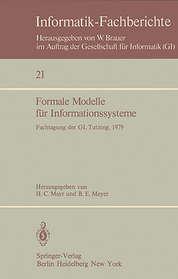 Kartonierter Einband Formale Modelle für Informationssysteme von 