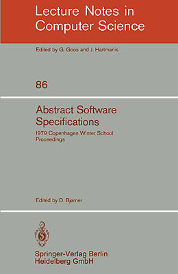 Kartonierter Einband Abstract Software Specifications von 