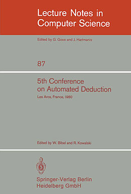 Kartonierter Einband 5th Conference on Automated Deduction von 