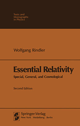 Couverture cartonnée Essential Relativity de W. Rindler