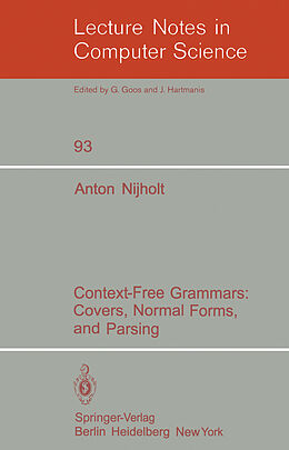 Kartonierter Einband Context-Free Grammars von A. Nijholt