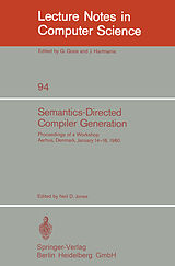 Couverture cartonnée Semantics-Directed Compiler Generation de 