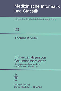 Kartonierter Einband Effizienzanalysen von Gesundheitsprojekten von T. Kriedel