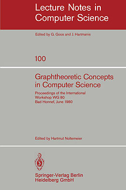 Kartonierter Einband Graphtheoretic Concepts in Computer Science von 