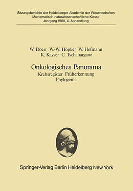 Kartonierter Einband Onkologisches Panorama von W. Doerr, W.-W. Höpker, Werner Hofmann