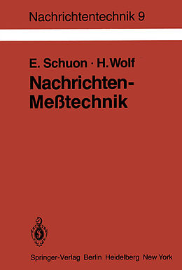 Kartonierter Einband Nachrichten-Meßtechnik von Eberhard Schuon, Hellmut Wolf