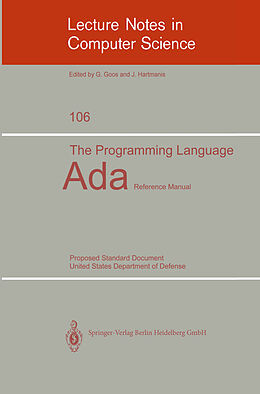 Kartonierter Einband The Programming Language Ada von Cii Honeywell Bull
